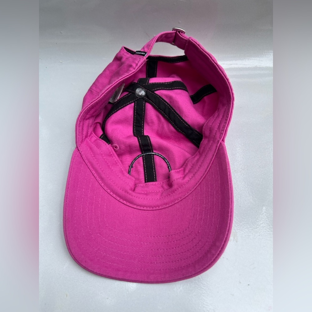 Converse All Star Patch Hat Baseball Cap Pink Cot… - image 5